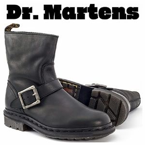 Doc Martens Leather Moto Boots 